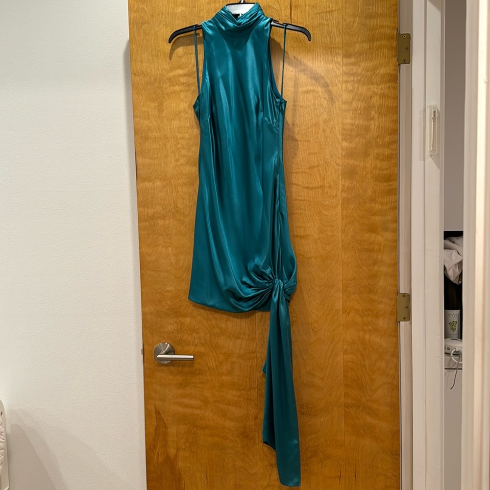 Cinq a sept turquoise dress